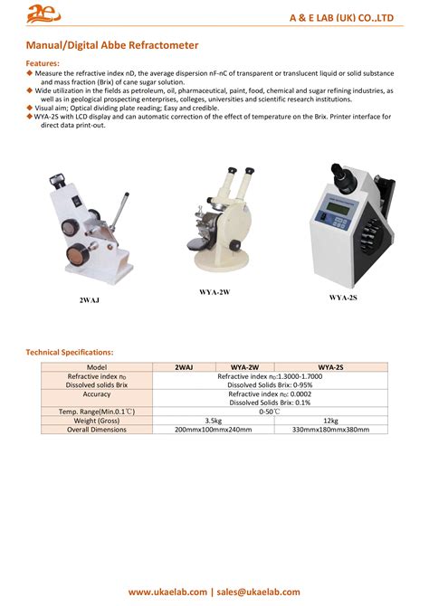 Auto Abbe refractometer vendor|abbe refractometer user manual.